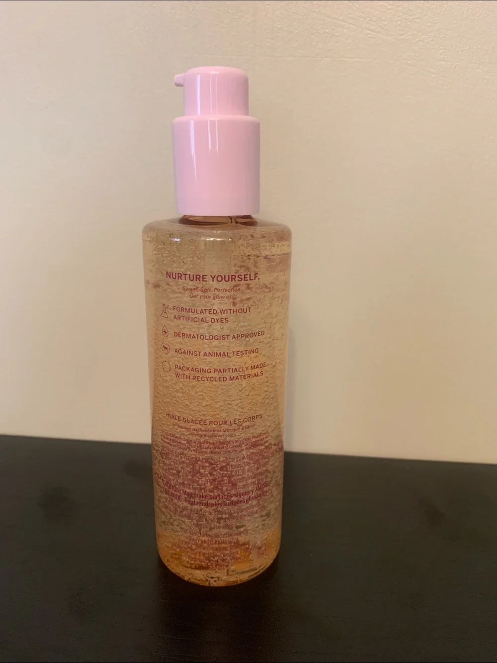 PINK Victoria's Secret Rich Honey Glazed Skin Body Oil - Pink & Gold